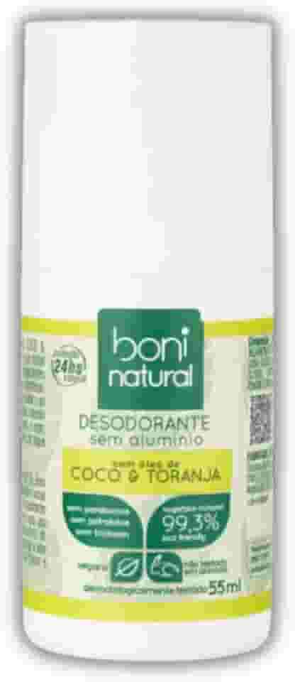 Desodorantes Roll-On Coco e Toranja 55ml - Boni Natural