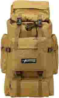 Mochila Cargueira Muito Grande 80 lts Reforçada Impermeável - Caqui