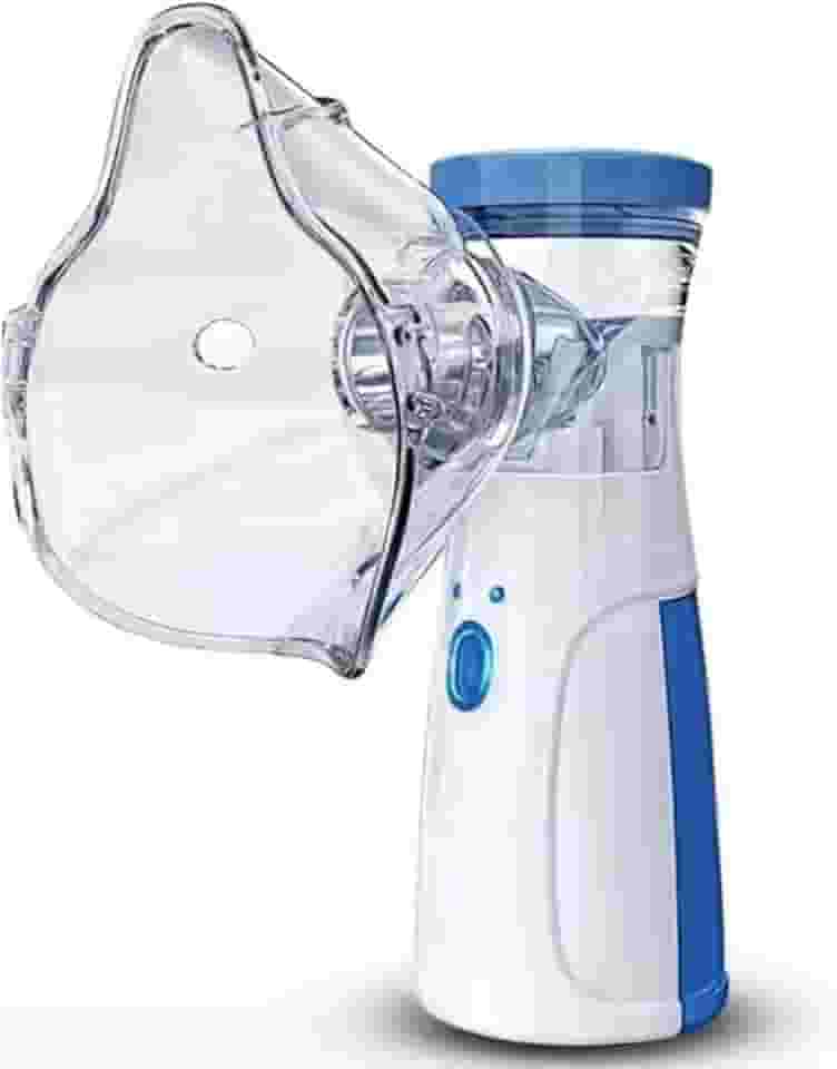 Nebulizador Inalador Portátil Ultrassônico Sem Fio Recarregável via USB Silencioso Compacto Indicado para Crianças Adultos e Idosos Alívio Respiratório Rápido Premium