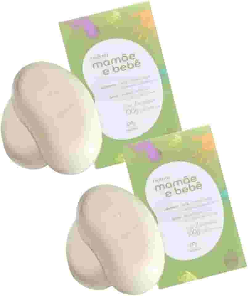 Kit 2 Caixas de Sabonetes Mamãe Bebê Com 2 Un/100g
