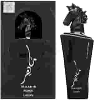 Lattafa Perfumes Eau de parfum Maahir Black Edition – EDP 100 ml; fragrância ousada e rica; com notas de sândalo, almíscar e baunilha; perfumaria árabe