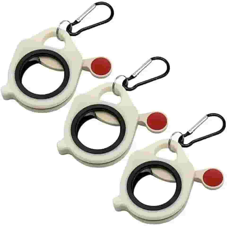 Organizador de abraçadeiras fluorescentes, 3 peças, ferramentas de armazenamento de plástico durável, suporte de gravata portátil, organizador prático de alça de cabo de fiação