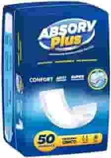 Absorvente Absorv Plus Adulto Geriatra Pós Parto e Pós Operátório Com 50 Unidades