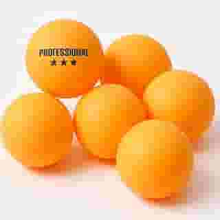 Kit com 6 Bolinhas de Tênis de Mesa Profissional – Cor Laranja – Alta Performance e Durabilidade Ping Pong