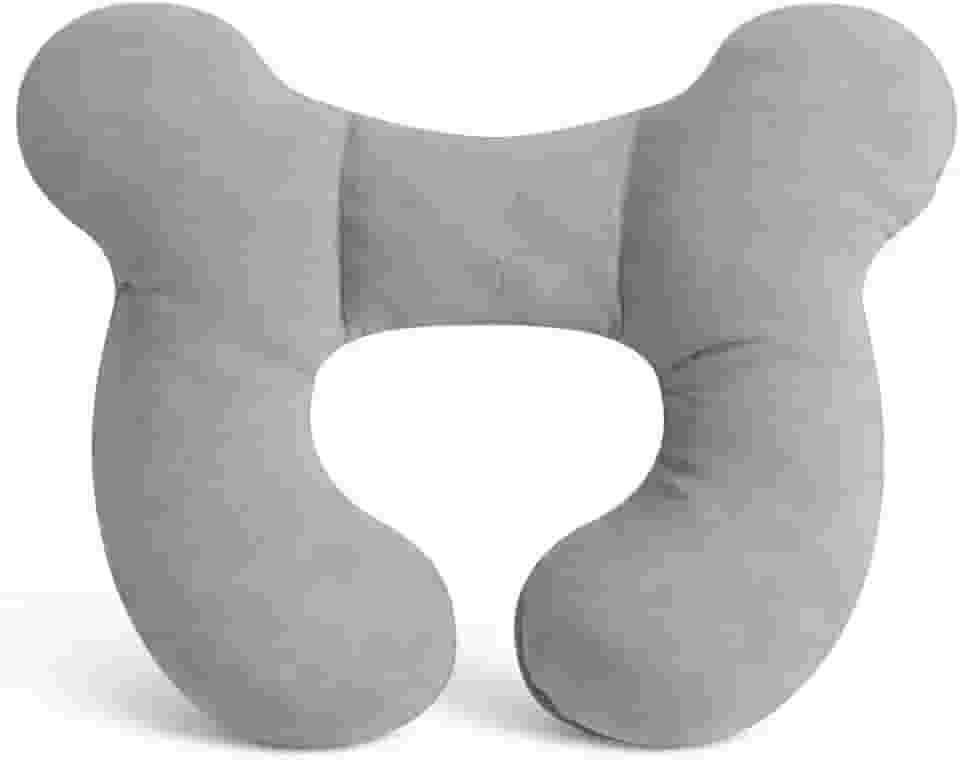 Almofada De Viagem Infantil Segura Cabeça Pescoço Criança (CINZA)