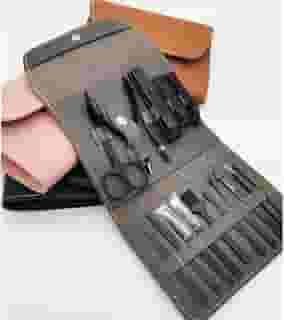 Kit Manicure e Pedicure Profissional, 16 Peças em Aço Inoxidável, Alicate Cutícula e Unhas (Único, Kit 16 Pçs, 1)
