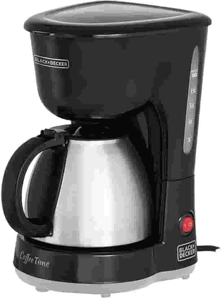 BLACK+DECKER Cafeteira Elétrica com Jarra em Inox CM15 ‎600W 110V