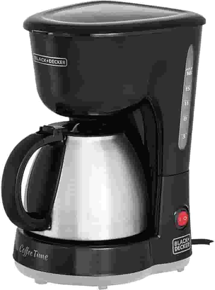 BLACK+DECKER Cafeteira Elétrica com Jarra em Inox CM15 ‎600W 110V