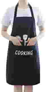 Avental Impermeável Ajustável Com Bolso PVC Anti-Manchas Fácil de Limpar Cozinha Churrasco 60cm x 90cm