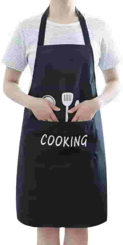 Avental Impermeável Ajustável Com Bolso PVC Anti-Manchas Fácil de Limpar Cozinha Churrasco 60cm x 90cm