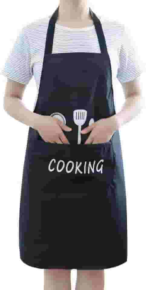 Avental Impermeável Ajustável Com Bolso PVC Anti-Manchas Fácil de Limpar Cozinha Churrasco 60cm x 90cm