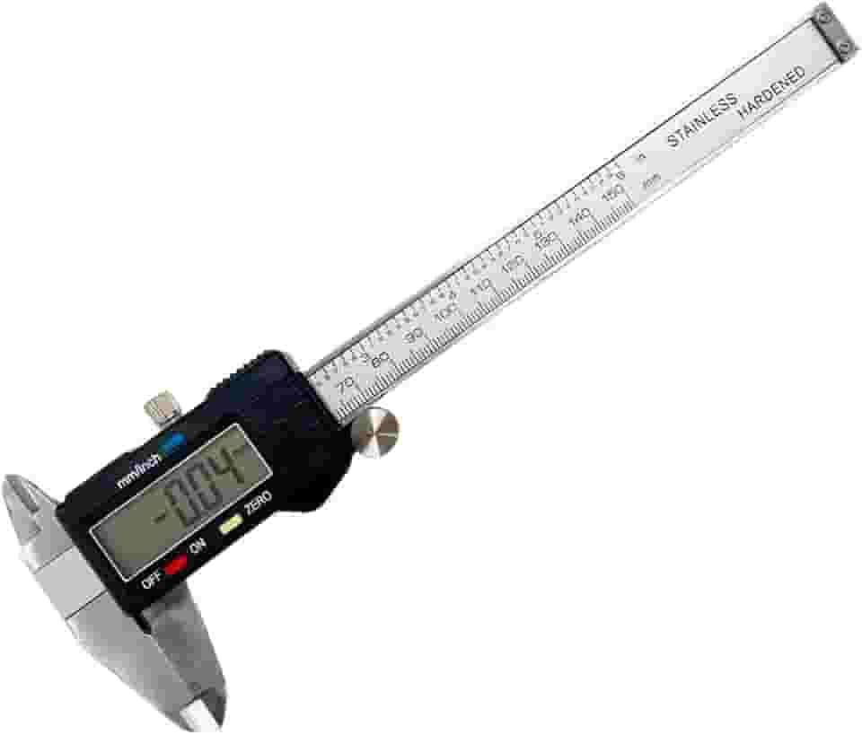 Paquímetro Digital NYBC 150mm Aço Inoxidável Com Bateria E Estojo