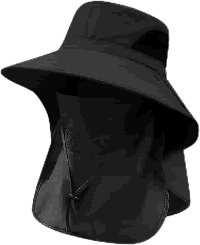 Chapéus de sol para homens e mulheres 2025 com aba de pescoço FPS proteção UV chapéu balde largo chapéus de caminhada pesca