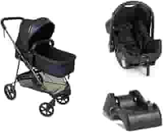 Carrinho de Bebe Infantil Berço Passeio Moises Reversível Bebê Conforto Base Auto Napoli Galzerano