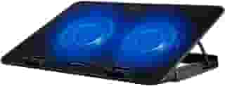 C3Tech Base para Notebook NBC-50BK 15,6' Refrigerada com 2 Coolers, Led de Iluminacao Azul, Inclinacao Ajustável em 5 niveis, com USB, cor Preta