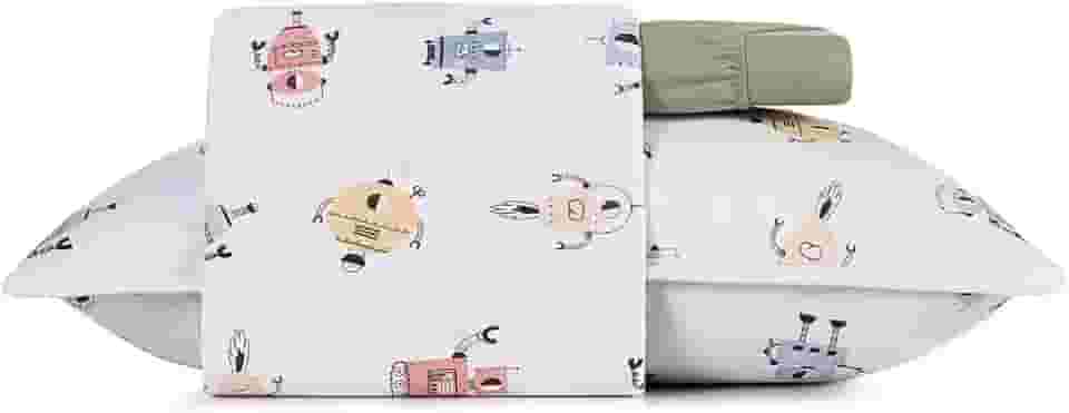 Jogo cama simples 2pc Mundo Kids Malha - Cyberfofos - Solteiro