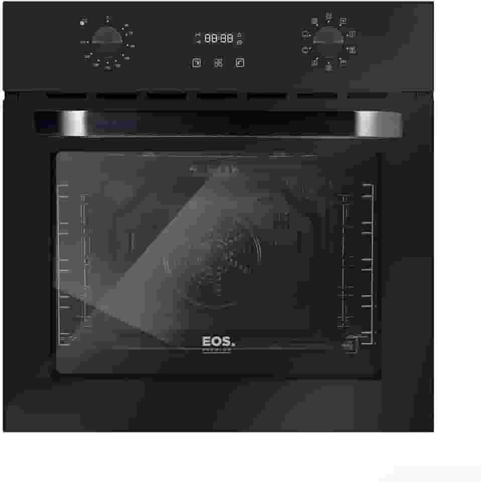 Forno Elétrico de Embutir EOS 72 Litros Convection Timer Digital e Porta de Vidro All Black EFE72EPH 220V