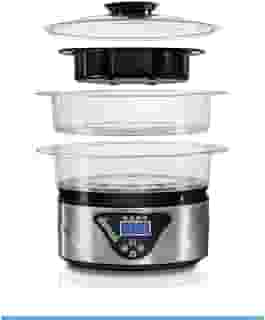 Panela a Vapor Digital, 5,2L, Prata, 220v, Hamilton Beach