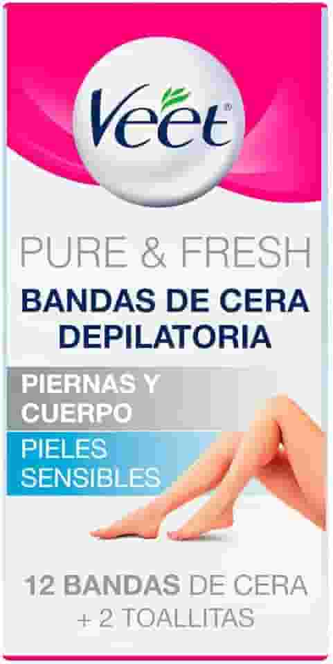 Folha Depilatória Pernas e Corpo Veet Pure & Fresh 12 unidades