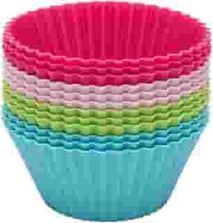 Jogo de Formas para Muffins Redondo com 12 Peças Mimo Style Multicor