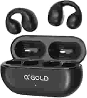 Fone Bluetooth Esportivo Condução Óssea Aberto com Microfone e Case de Carga