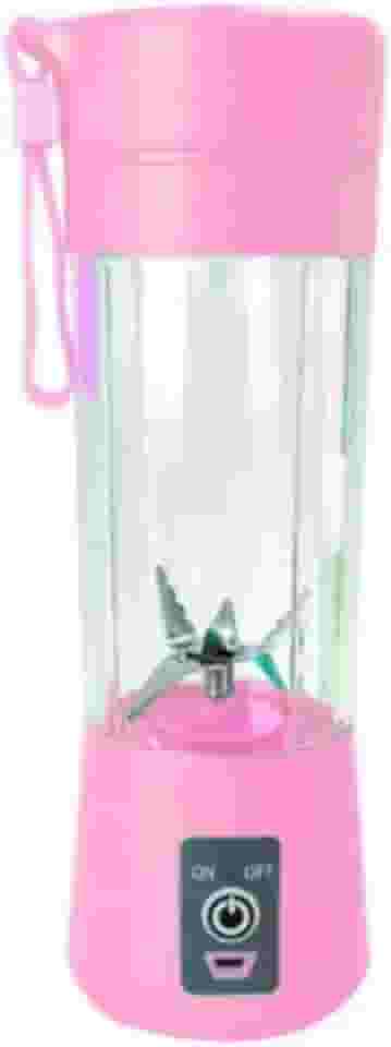 Mini Liquidificador Portátil Shake Usb 6 Laminas Recarregador Portátil Cor:Rosa