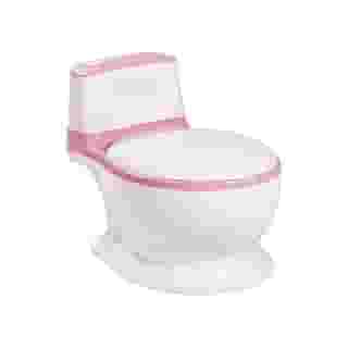 Troninho Pinico Infantil OHANA BABY Simulador de Privadinha Com Som Realista de Descarga Desfralde Divertido Para Meninas Cor Rosa