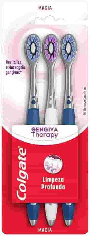 Escova de Dente Colgate Gengiva Therapy 3 unid