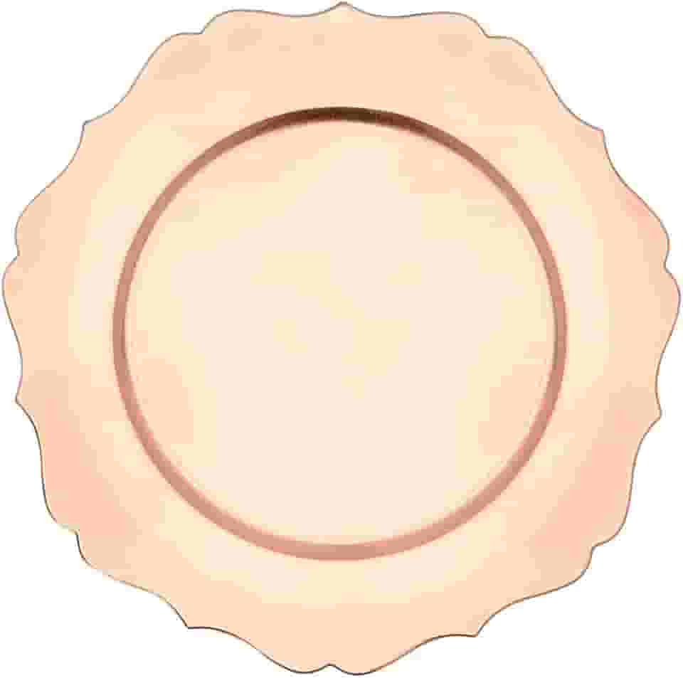 Mimo Style Sousplat Versalhes, Cor Dourado, Material Polipropileno Com Boa Estabilidade Térmica e de Excelente Qualidade, Moderno e Versátil, Ideal Para Mesa Posta, Mede 33 cm