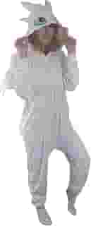 DRAGÃO BRANCO FANTASIA PIJAMA KIGURUMI MACACÃO ROUPA FESTA ANIME COSPLAY DESENHO