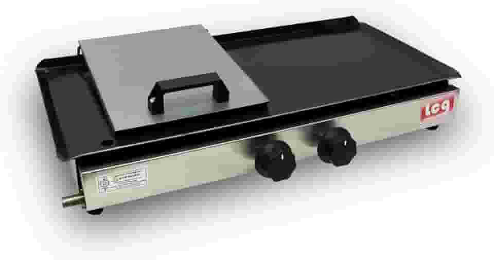 Chapa Para Lanche A Gás Sanduicheira 30x58cm Com Prensa Lcg