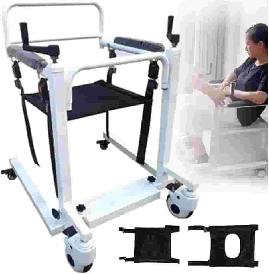 Cadeira de rodas elevatória de paciente para casa elevador de carro portátil cabeceira cadeira de transporte de cômoda ajustável em altura e largura cadeira de chuveiro de elevação manual para pessoas