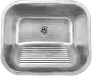 Tanque para Lavanderia Monobloco em Aço Inox Escovado 55x45 com Válvula