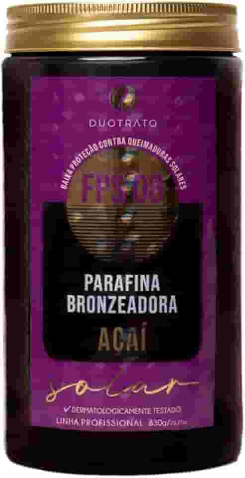 Parafina bronzeador acelerador de bronzeado Duotrato 830g (Açaí)