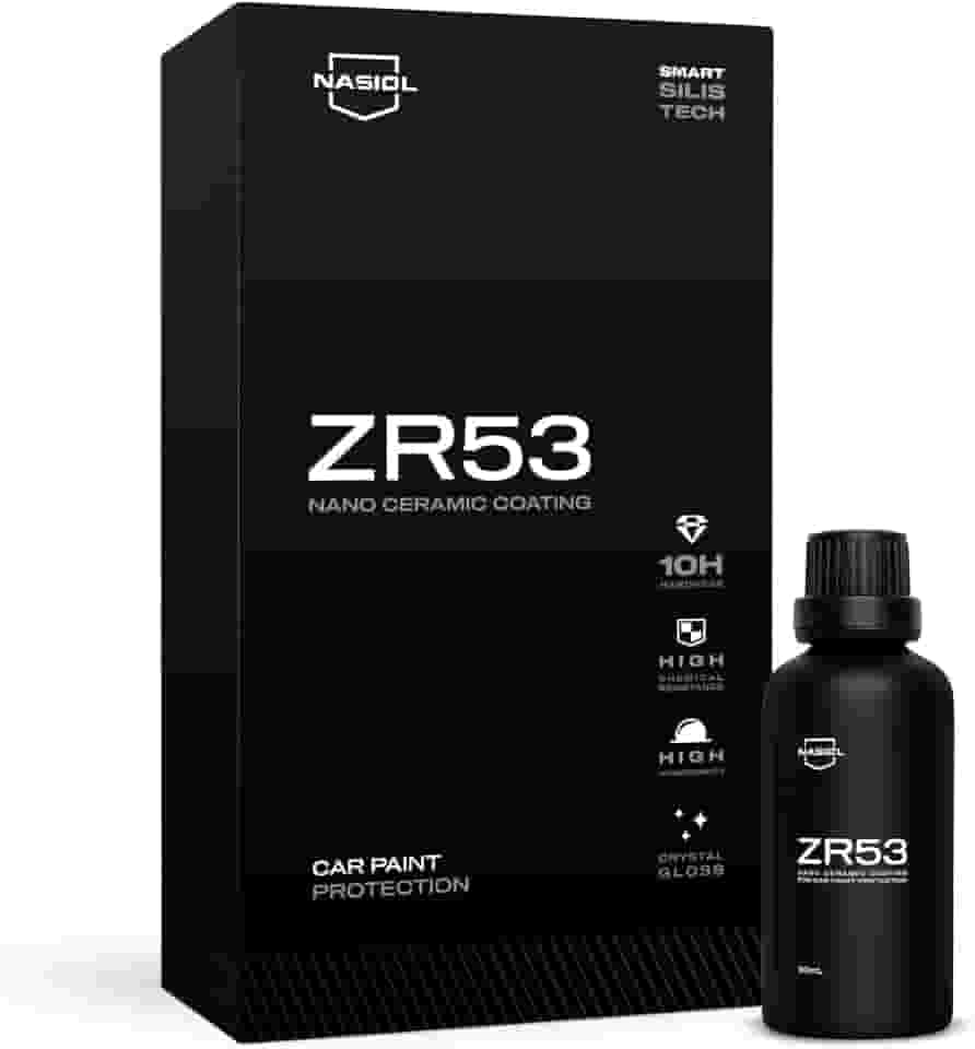 Vitrificador de Pintura Nasiol ZR53 Nano revestimento de cerâmica | Proteção contra arranhões de superfície de 3 anos | Resistência a arranhões 10H