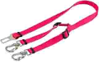 Basic Pet Cinto De Segurança Pet Duplo Universal Cachorro Gato Cães Gatos Carro Coleira Adaptador Ajustável (Rosa)