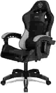 Cadeira Gamer TGT Heron M | Preto | Reclinável 90–125° | Espuma Moldada Alta Densidade | Pistão Classe 4 | TGT-HRM-BK02