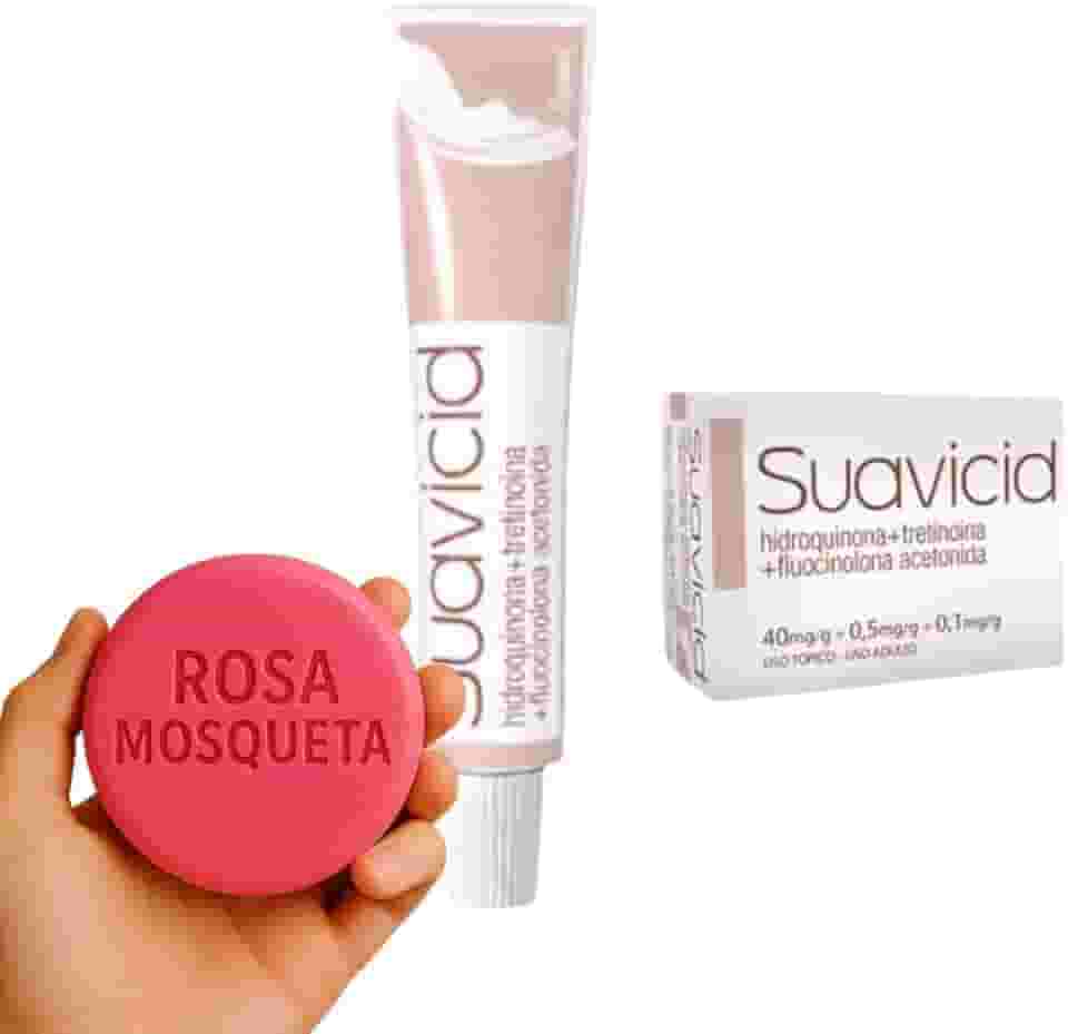 Kit Suavicid Creme Clareador de Melasma 15g + Sabonete clareador de Rosa Mosqueta