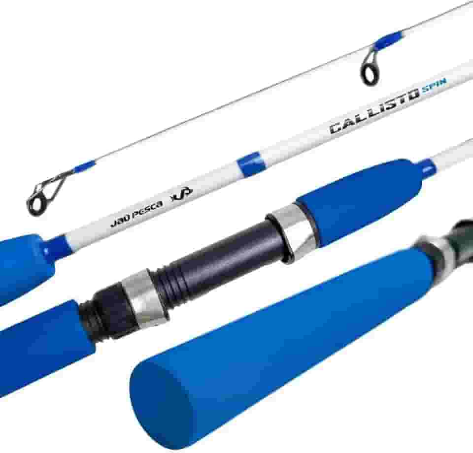 Vara de Pesca Jaú Pesca Callisto Spin, Fibra de Vidro, 2 Partes, 10-20 lbs, Molinete