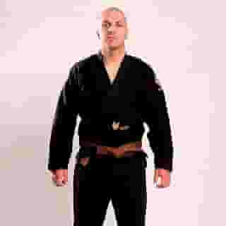 Kimono Jiu Jitsu Vouk Dubai Preto Trançado + Bolsa de Brinde