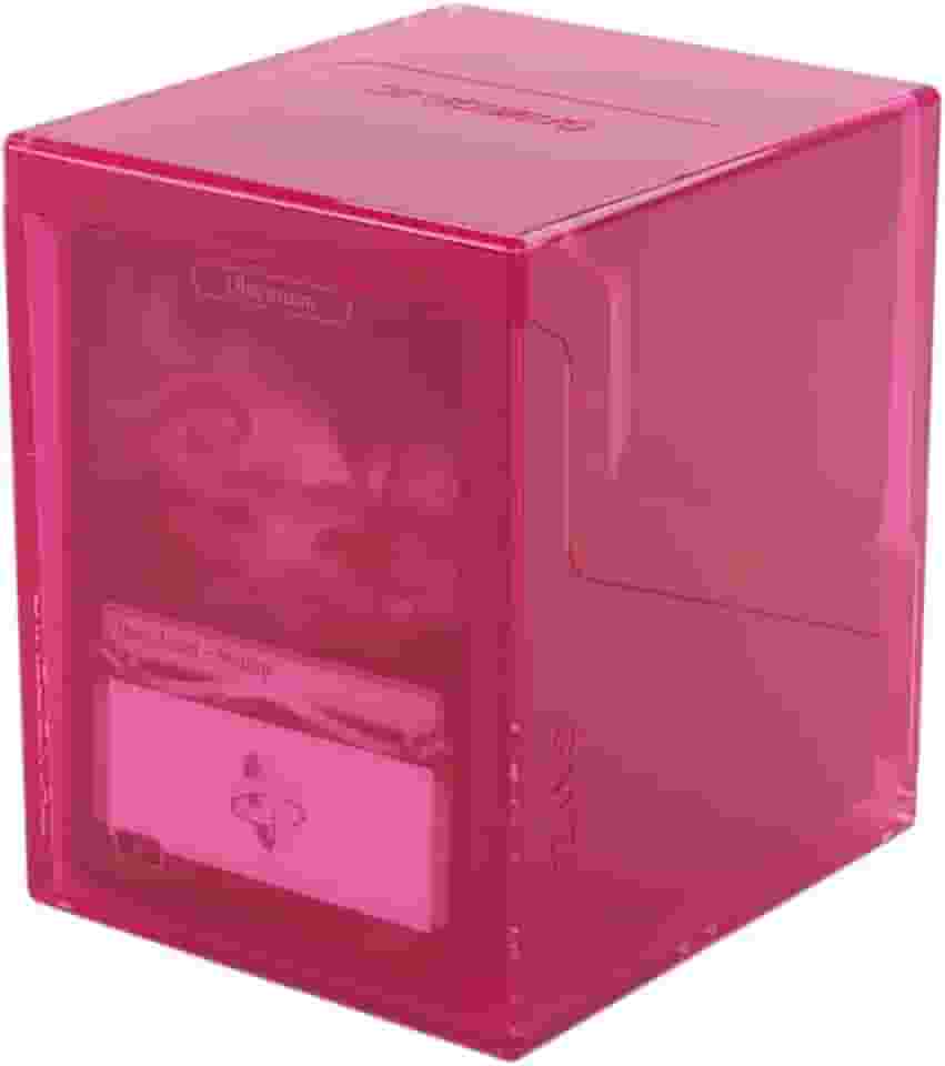 Gamegenic Bastion 100+ XL Deck Box - Compact, Secure, and Perfectly Organized for Your Trading Cards! Safely Protects 100+ Double-Sleeved Cards, Pink Color, Made Y
