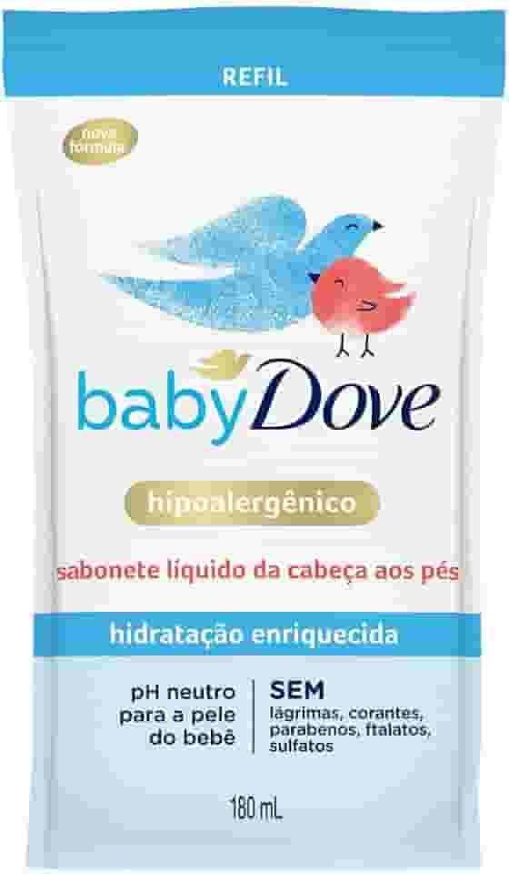 Baby Dove Refil Sabonete Líquido Hidratação Enriquecida 180Ml