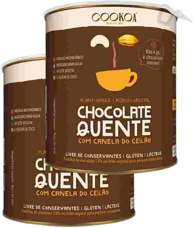 Chocolate Quente com Canela do Ceilão em Pastilha Vegano 2x 150g