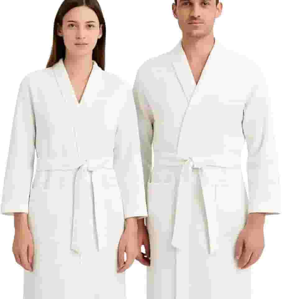 Roupão de Banho Atoalhado Unissex Adulto – Manga Longa, Cores, Macio e Confortável para Homem e Mulher