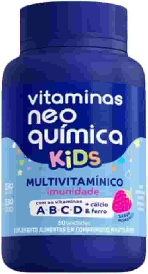 Suplemento Alimentar Kids Imunidades Vitaminas Neo Química 60 comprimidos mastigáveis