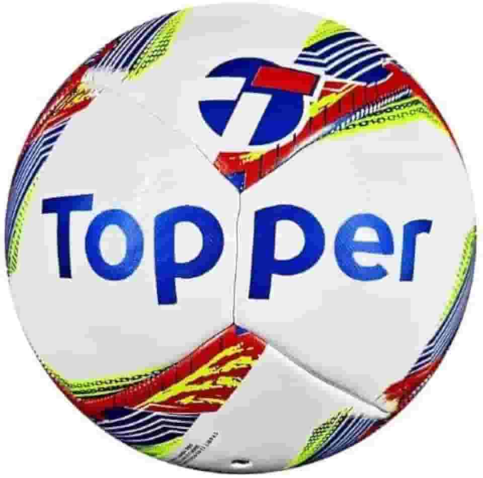 Bola Topper Samba Society Pro – Sintética, Costurada, Alta Performance para Gramado Sintético