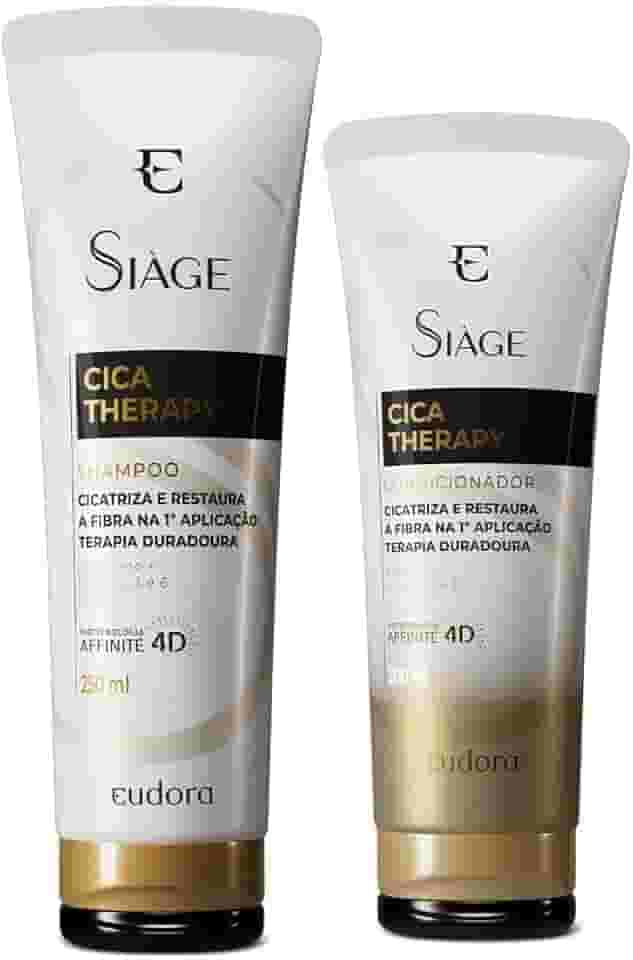 Eudora Kit Siàge Cica-Therapy: Shampoo 250ml + Condicionador 200ml