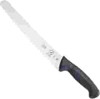 Faca de pão Mercer Culinary Millennia de borda ondulada, 25,4 cm, preta