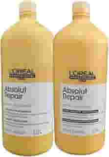 KIT LOREAL ABSOLUT REPAIR GOLD SHAMPOO 1500ML+CONDICIONADOR 1500ML