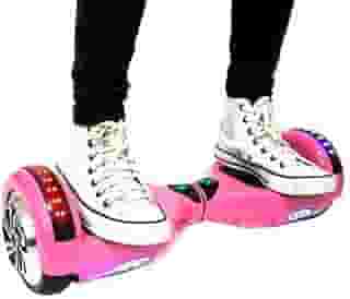 Hoverboard Skate Elétrico 6.5' com Bolsa Led Bluetooth Rosa Brinovar